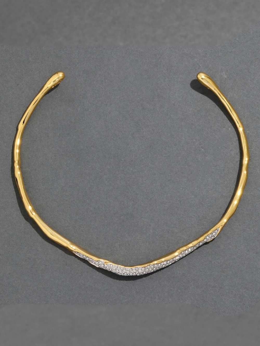 ALEXIS BITTAR Solanales Gold Crystal Skinny Collar
